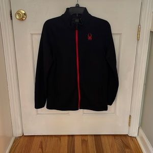 Black, Spider, Sweater vest, Full Zip